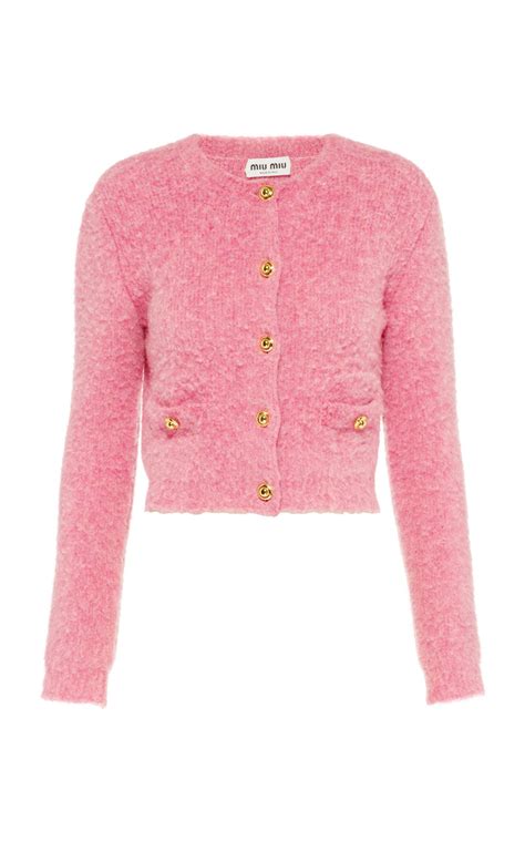 miu miu cropped cardigan